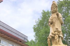 札幌市南区の合祀施設の観音像